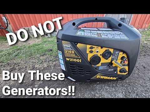 DO NOT Buy these Firman W2100i Inverter Generators! #generator #firman #camping