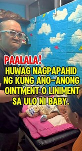 1.1M views · 13K reactions | Paalala po mga momshies and grannies, Huwag po tayong magpapahid ng kung ano-anong ointment, liniment and oil sa ulo ni baby at baka magka contact dermatitis. #newbornbabytips #newbornbaby #cradlecap #ContactDermatitis | Doc Marvin Callanta | Facebook