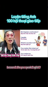 100 Hội thoại giao tiếp | Lesson 2: Do you speak English? #english
