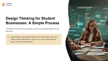 Design Thinking for Student Businesses: A Simple Process: Scenario Pack Lesson