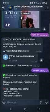 OUVRIR PYTHON EXPRESS INSTAGRAM