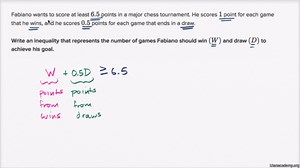 Writing two-variable inequalities word problem