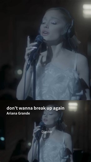 遞歌室 on Instagram: "🎧 Ariana Grande - don’t wanna break up again (live version)"