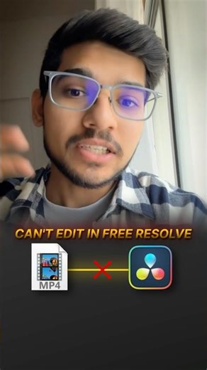 DaVinci Resolve Video Not Showing, Only Audio | 10-Bit Footage Fix #shorts