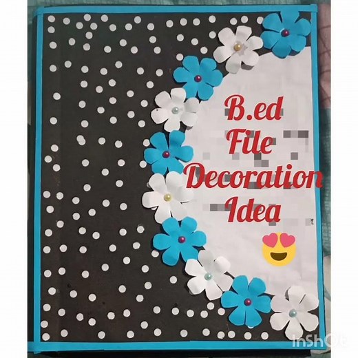 B.ed file decoration idea//project file design,😊// practical file design //shorts #art