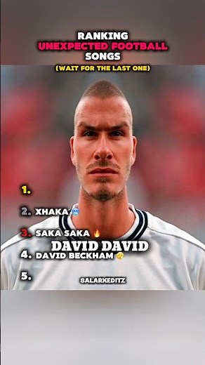 Ranking Unexpected Football Songs #shorts #football #ranking