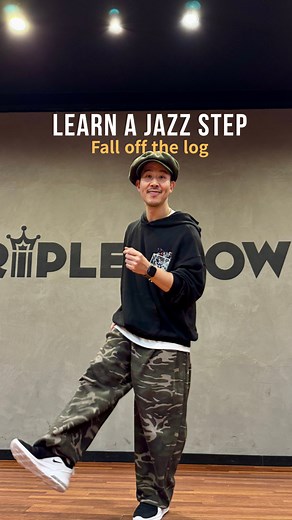 Let’s Learn a Jazz Step 🎷 — “Fall Off the Log”This classic solo jazz move combines a kick, a back-cross step, a side step, and a forward-cross step as you travel smoothly from side to side. Focus on keeping your upper body relaxed while letting your legs create the rhythm. Move with flow, keep your bounce, and let the groove guide your direction as you switch left and right. | Soochan Lee