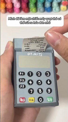 How to make a super easy paper card swiper #diy #desksetup #handmade #diycrafts #craft