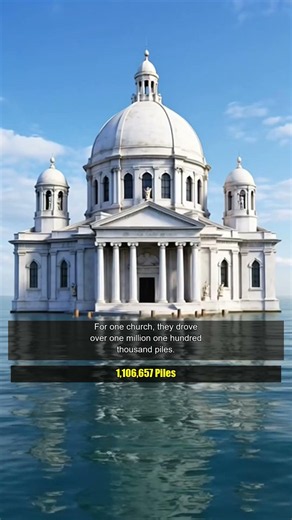 How Venice Was Built on Millions of Wooden Logs That Don't Rot #shorts #engineering