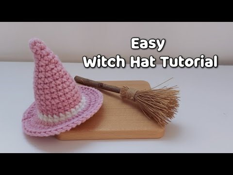 Crochet Witch Hat Tutorial | Easy Halloween Hat