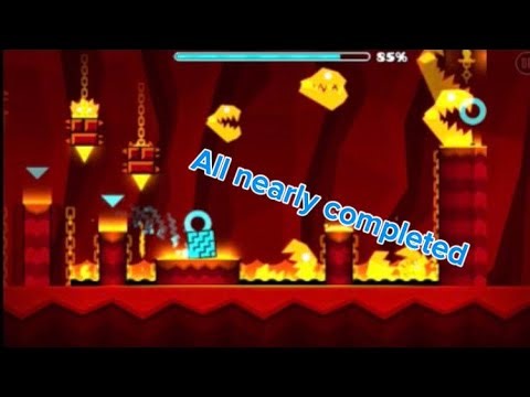 All geometry dash levels Meltdown all nearly completed 👍 😅