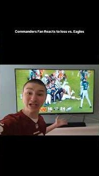 Commanders Fan Reacts to Crazy Ending loss vs. Eagles! NFL Week 1 #nfl #eagles #football #commanders
