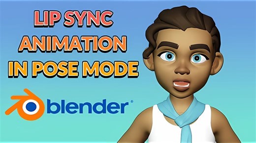 【中字】Blender 三维动画教程： 4.5 带姿势模式的唇形同步动画 -内下载插件- Lip Sync