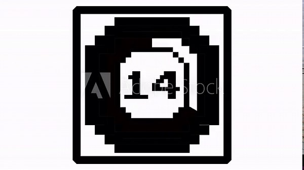 Minimal countdown timer animation from 30 to 0 seconds. 30 second countdown with 8-Bit Countdown Timer, Pixel Countdown 30 to 0 animation – Classic 8-Bit Style Timer Loop. 4K video Stock Video