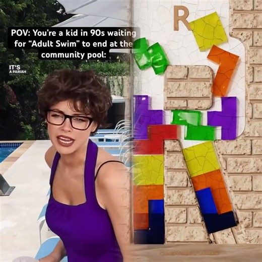 POV You’re a #90skid waiting for “Adult Swim” to end at the community pool. #nostalgia #millenn
