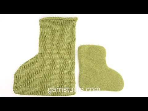 How to felt slippers