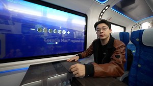 China's CRRC Corporation Limited unveiled its hydrogen-powered train, the "CINOVA H2" at a trade fair in Germany. The zero-emission train generates electricity through a hydrogen-oxygen reaction, producing only water as a byproduct. | China Xinhua Sci-Tech