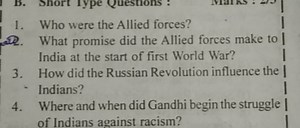 Who were the Allied forces?What promise did the Allied forces ... | Filo