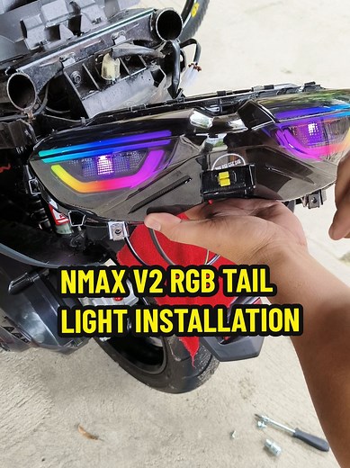 NMAX V2 RGB Tail Light Installation | Plug and Play Guide