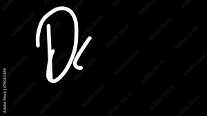 Corporate business Signature practice for beginners. Unique handwriting style for sign the documents and digital form