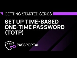 Set up Time-based One-Time Password (TOTP)