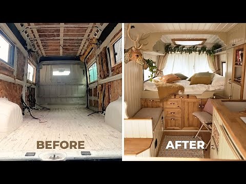 18 DAKİKADA SIFIRDAN KARAVAN YAPIMI | Camper van conversion start to finish