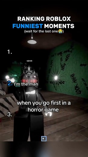 top 3 funniest ROBLOX HORROR game moments #roblox #memes #funny #ranking #scary