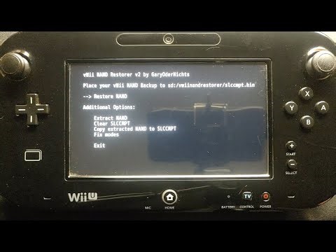 Restaurado el modo virtual Wii (vWii) con el respaldo de la NAND | Wii U