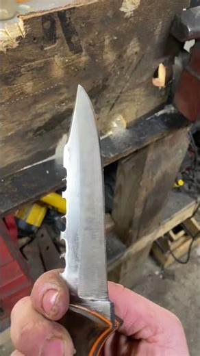 Chopper chainsaw knife 63 #blacksmithing #edc #chopperknife #forging