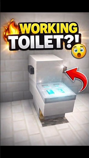 WORKING TOILET in Minecraft 😱🚽 | Toilet In Minecraft | Minecraft build