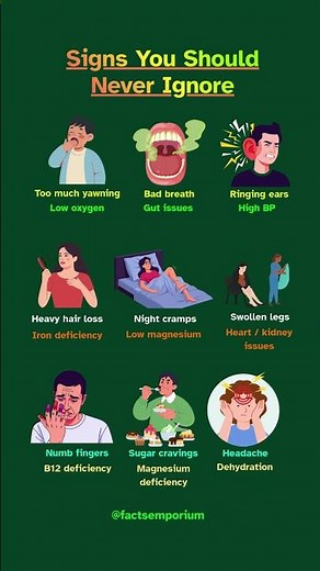 Body Warning Signals | Hidden Deficiencies You Need to Know #healthylifestyle #healthtips