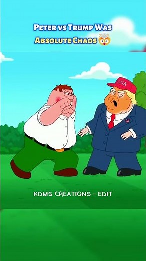 Peter v Trump Was Absolute Chaos 🤯| The Most INSANE Family Guy Fight Ever! #familyguy #shorts #fypシ