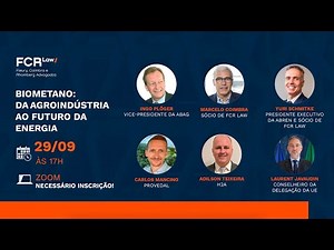 [FCR Law] Webinar | Biometano: da Agroindústria ao Futuro da Energia