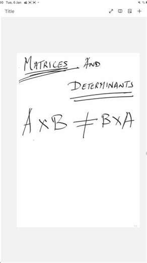 ISC 12 Matrices Determinants #maths #isc2026 #exam #mathstricks #students