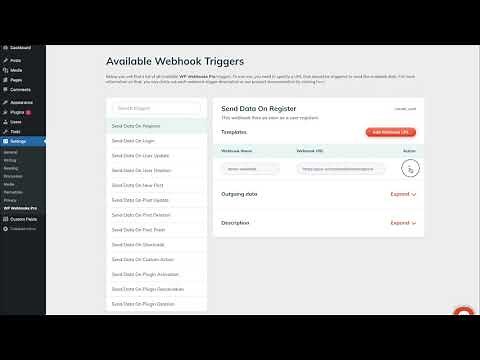 [EXPLAINED] WP Webhooks Pro - Send Data tab