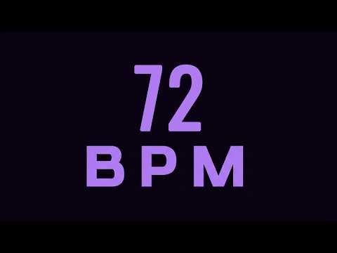 72 BPM Metronome for Drums, Guitar & Percussion | Ultra Clear