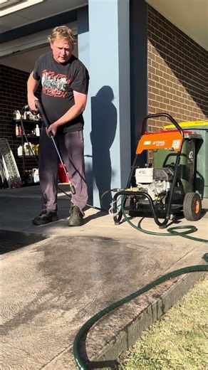 My Test of the STIHL RB 400 Petrol Pressure Cleaner M22 Hose with Quick Connect Adapters. #foryou