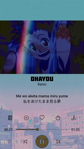Ohayou - Keno | Hunter X Hunter 1999 Opening #anime #nostalgia #opening #songlyrics #hunterxhunter #fyp