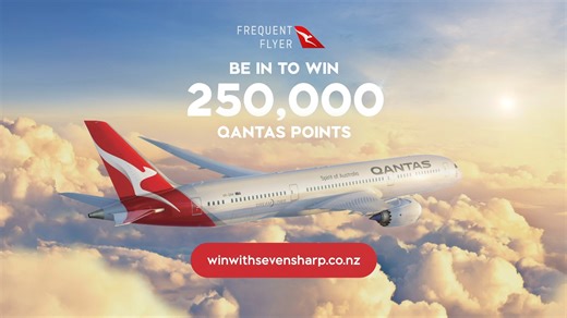 Be in to win 250,000 Qantas Points to travel anywhere across the Qantas network! Head to winwithsevensharp.co.nz, enter your details and answer the quiz to go in the draw. You must be a Qantas Frequent Flyer member to claim your prize. If you’re not, head to Qantas.com/nzfreejoin to join. Brought to you by Qantas | Seven Sharp