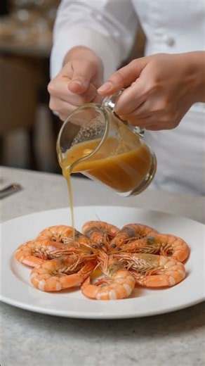 Aleppo Butter-Drenched Giant Prawns: Sizzling & Spicy #cooking #viralvideo #cinematic4k