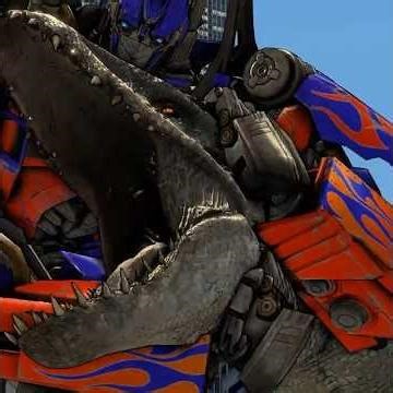 OPTIMUS PRIME VS THE INDOMINUS REX!!!!! #optimusprime #transformers #sfm #transformersone #shorts