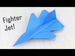 How to Make Origami Fighter jet Airplane - Insane Paper Fighter Jet