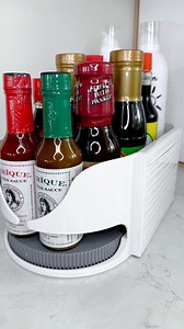 Amazon Turntable Organizer! 🔗COMMENT “SHOP” to receive a DM. You can also find this in my bio 🩶 This Lazy Susan Turntable swivel 360 and it’s perfect for deepe cabinets, pantry and fridge 🙌. #amazonhome #founditonamazon #organizedliving #stayorganized #organizedkitchen #amazonkitchen #amazonmusthaves #asmrorganizing | Elnaz Hamai Home Hacks