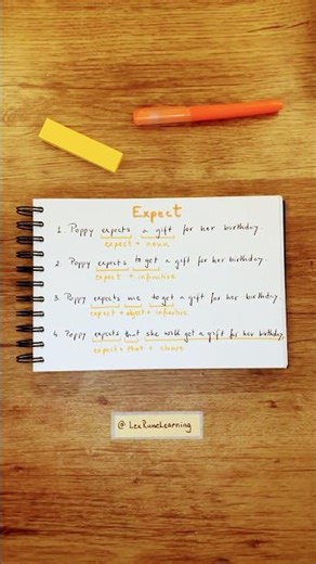 Expect - Verb Constructions in English