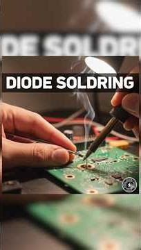 Easy Diode soldering #soldering #diode #electronics #pcb #smt #diy #soldertechdiy