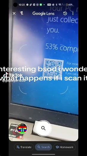 What Happens When I Scan The QR Code From The BSOD On Windows 11?🤨🤨#crash #bsod #windows11 #funny