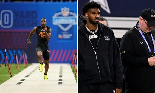 Shedeur Sanders has 1-word reaction to Colorado standout's 40-yard dash at NFL Combine