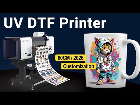 UV DTF Printer – 60cm A1 Transfer Printing Machine for Glass, Wood, Acrylic & More | MTuTech 2026