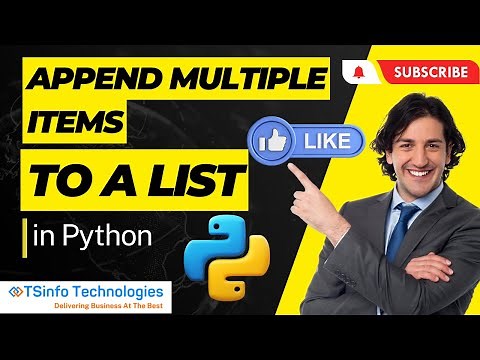 Python append multiple items to list | How to append multiple values to a list in Python |