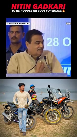 Ride with Habibi on Instagram: ""INDIAN ROAD पर लगेगे QR CODE नितिन गटकती का ऐलान “ COMMUTERS get WHAT THEY PAY FOR, THE ROADS will get A QR CODE SCANNER that will provide KEY DETAILS like ROAD MINISTER, CONTRACTOR, ENGINEER & SECRETARY involved with ROAD CONSTRUCTION WILL THIS SOLVE ROAD ISSUE FOR INDIAN COMMUTERS, SHARE YOUR THOUGHTS .. #growth #explore #ktm #news #memes"